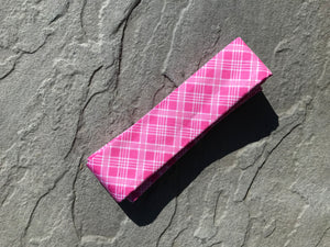 Stock tie, Pink plaid