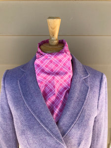 Stock tie, Pink plaid