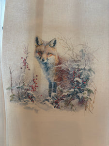 Tea towel, Foxes