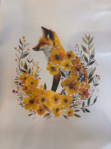 Tea towel, Foxes