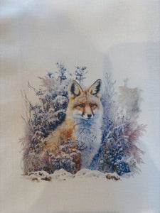 Tea towel, Foxes