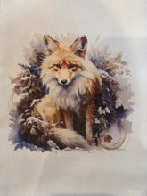 Load image into Gallery viewer, Tea towel, Foxes