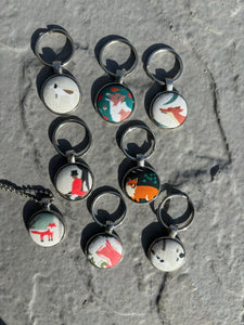 Keychain, Round, Small, assorted designs