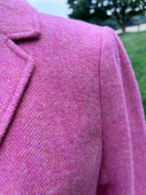 Load image into Gallery viewer, Hunt coat/blazer, deep pink herringbone