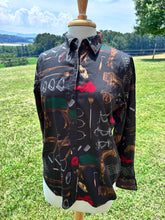Load image into Gallery viewer, Equestrian print ladies shirts