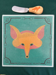 Cheese plate/trivet, Foxes single image, assorted designs