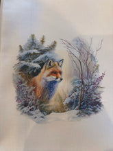 Load image into Gallery viewer, Tea towel, Foxes