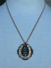 Load image into Gallery viewer, Necklace, filigree horseshoe