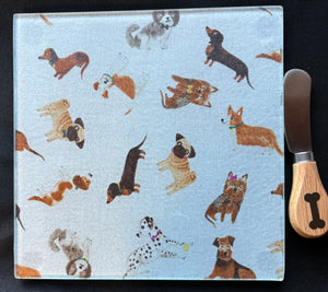 Cheese plate/trivet, Dogs-assorted designs