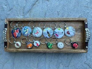 Keychain, Round, Large assorted designs