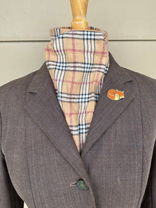 Stock tie, Tan plaid, Flannel