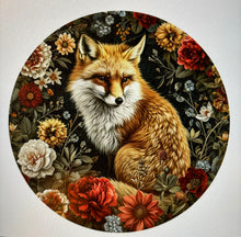 Load image into Gallery viewer, Tea towel, Floral Fox, ass’t