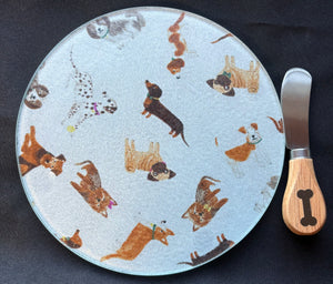 Cheese plate/trivet, Dogs-assorted designs