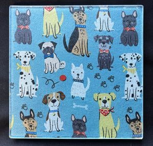 Cheese plate/trivet, Dogs-assorted designs