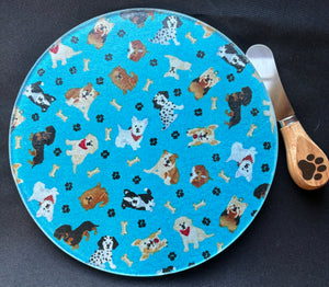 Cheese plate/trivet, Dogs-assorted designs