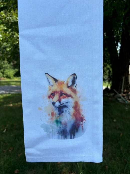 Tea towel, Foxes