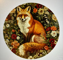 Load image into Gallery viewer, Tea towel, Floral Fox, ass’t