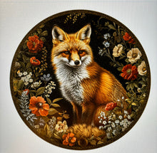 Load image into Gallery viewer, Tea towel, Floral Fox, ass’t