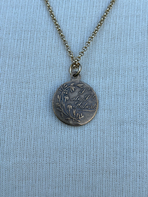 Necklace, St Hubert medal