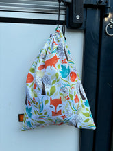 Load image into Gallery viewer, Helmet bag, Foxes and flowers