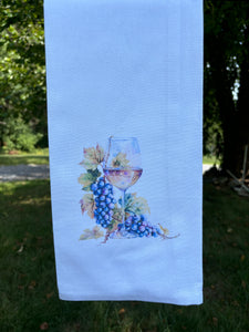 Tea towel, Wine