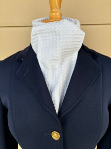 Stock tie, Waffle, blue/grey