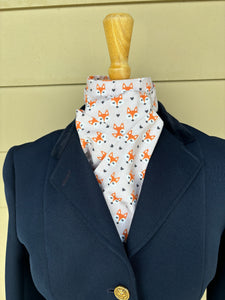 Stock tie, Fox mask on pink