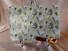 Load image into Gallery viewer, Cutting board, glass, 8”x11”, assorted designs, Chickens, Dogs, Insects, Flowers