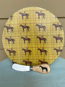 Cheese plate/trivet, Horses-assorted designs