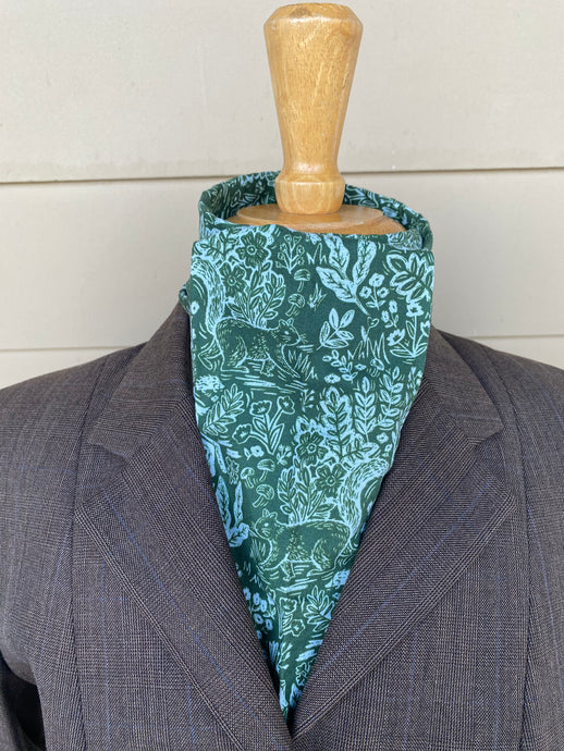 Stock tie, Green rabbits and squirrels.