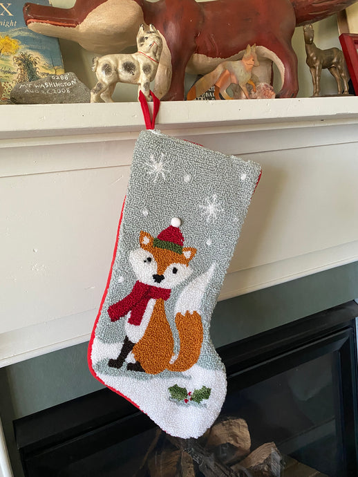 Stocking, Christmas Fox