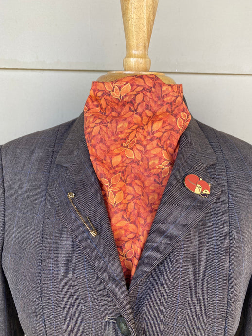 Stock tie, Fall leaves, orange
