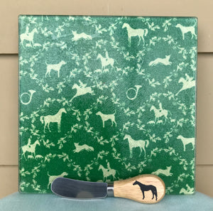 Cheese plate/trivet, Horses-assorted designs