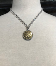 Load image into Gallery viewer, Necklace, Horse and rider medallion