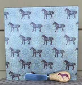 Cheese plate/trivet, Horses-assorted designs