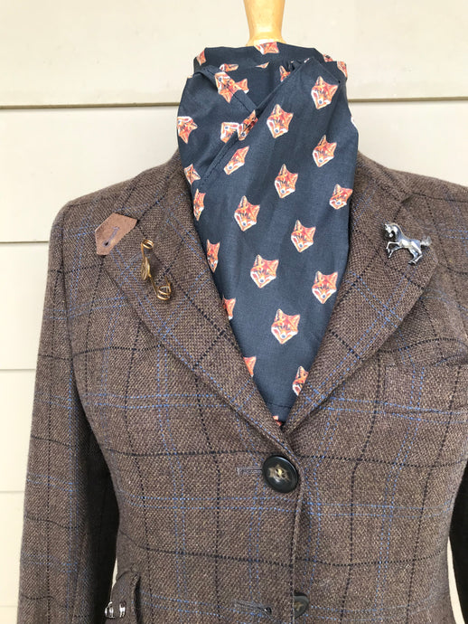 Stock tie, Fox face black