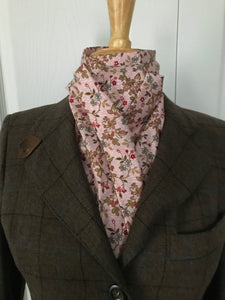 Stock tie, Pink floral