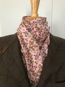 Stock tie, Pink floral